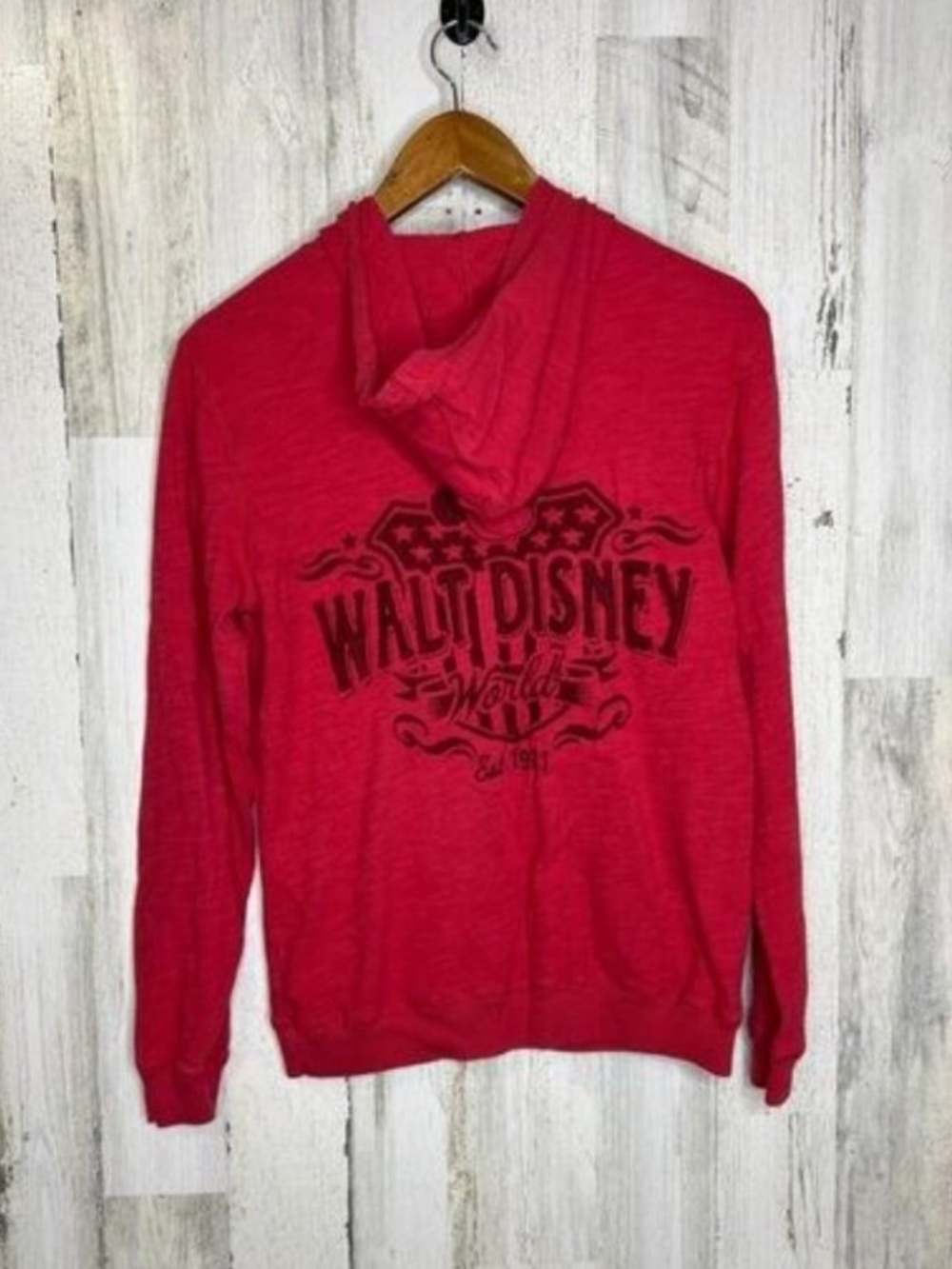 Disney Parks Walt Disney World Mickey Mouse Red Pullover Hoodie Small